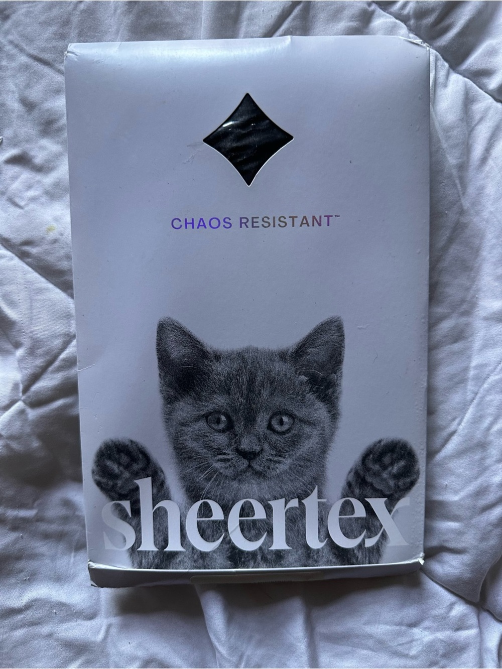 Sheertex Fine Rib Classic Sheer Tights - size medium